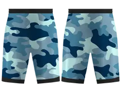 Custom water camo adult youth unisex basketball shorts - reversible uniform - Short