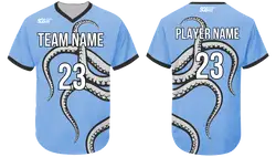 Custom fine no button adult youth unisex baseball jerseys - Jersey