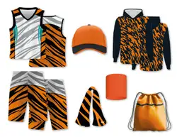 Custom tiger animal adult youth unisex basketball jersey - reversible uniform - Jersey