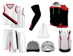Custom modern white collection adult youth unisex basketball jersey - reversible uniform - Jersey