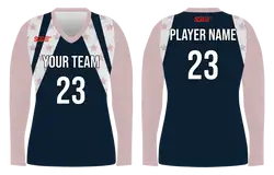 Custom twinkle stars adult youth volleyball long sleeve jersey - Jersey