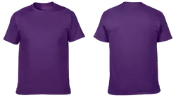 Custom cotton short sleeve shirts adult youth unisex royal purple - Cotton-shirt