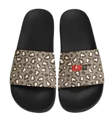 Custom slides black unisex feline - Slides