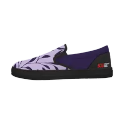 Custom slip on shoes black wisteria - Slip-on-shoes
