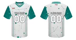 Custom small stars design adult youth unisex football long jersey - Jersey