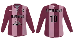 Custom  two stripe youth unisex hockey jersey laces - Jersey