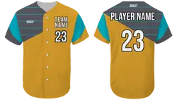 Custom top half lines adult youth unisex baseball jersey - Jersey