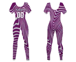 Custom women short sleeve dance bodysuit  rhythm shine - Dance-bodysuits