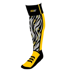 Custom soccer socks adult youth unisex thunder roar - Socks