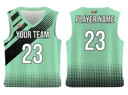 Custom polka-dot abstract adult youth unisex basketball jersey - reversible uniform - Jersey