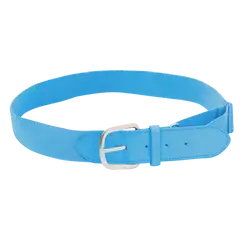 Light  blue adult youth unisex softball leather belt - Softball-belts