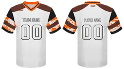 Custom polka dots abstract adult youth unisex football jersey - Jersey