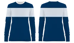 Custom athletic stripe adult youth unisex long sleeve shirt - Shirt-long-sleeve