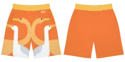 Custom swan print adult youth unisex shorts - Rugby-shorts