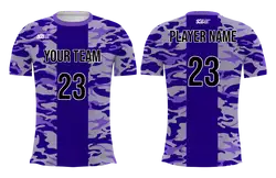Custom abstract camo adult youth unisex volleyball jersey - Jersey