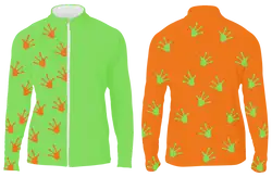 Custom animal hand long sleeve adult youth unisex full zip jacket - Shirt-long-sleeve