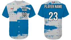 Custom blotch abstract adult youth unisex softball jersey - Jersey