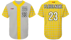 Custom grid shapes adult youth unisex softball jersey - Jersey