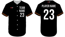 Custom obsidian adult youth unisex full buttons baseball jersey - Jersey