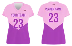 Custom purple solids adult youth volleyball jersey - Jersey