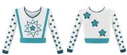 Custom great stars adult youth unisex cheerleading long sleeve jersey - Jersey