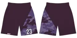 Custom esports shorts adult youth unisex amethyst camo - Short