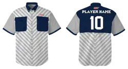 Custom fishing shirt adult youth unisex gray wave - Jersey
