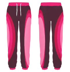 Custom rounded shapes adult youth unisex sweatpants - Sweatpant