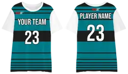 Custom moisture wicking horizontal adult youth unisex shirt - Jersey