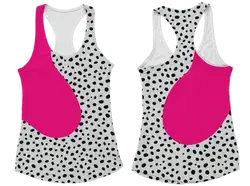 Custom new track racerback sleeveless shirts-style 6 - Shirt-sleeveless