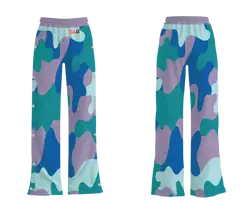 Custom breakaway wide leg pants adult youth unisex holographic - Wide-leg-pants