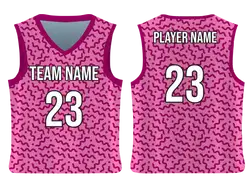 Custom zig zag shapes adult youth unisex basketball jersey - reversible uniform - Jersey