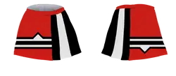 Custom blade red stripes youth adult unisex cheerleading foldable skirts - Skirts