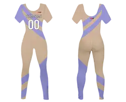 Custom women short sleeve dance bodysuit elegance in motion - Dance-bodysuits