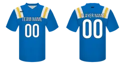 Custom football jersey adult youth unisex azure fusion - Jersey