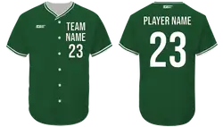 Custom irish forest adult youth unisex full buttons baseball jersey - Jersey