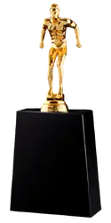 Golden man long jump trophies awards - Trophies-awards