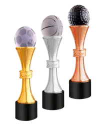 Metallic plating glass ball trophies awards - Trophies-awards