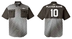 Custom fishing shirt adult youth unisex gritty gradient - Jersey