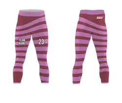 Custom eye catching  adult youth unisex mid calf compression tights - Compression-tights