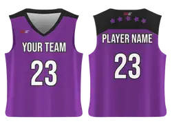 Custom 5-stars adult youth unisex basketball jersey - reversible uniform - Jersey