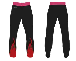 Custom flame adult youth unisex baseball black friday pants - Baseball-pants