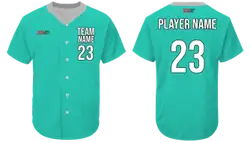 Custom classic plain neck solids adult youth unisex softball jersey - Jersey