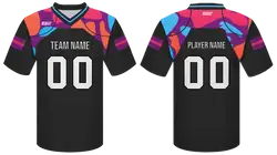 Custom oval abstract adult youth unisex football jersey - Jersey