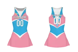 Custom figure skating sleeveless uniform pastel charm adult youth plain skirt - Figure-skating-uniforms