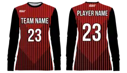 Custom v lines design adult youth unisex long sleeves soccer jerseys - Jersey