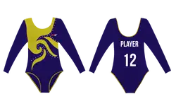 Custom long sleeve gymnastic uniform adult youth swirl elegance - Gymnastics-uniforms