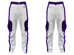 Custom fishing pants adult youth unisex purple wildside - Fishing-pants