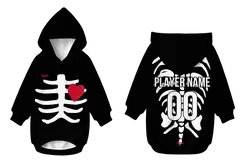 Custom pet holiday hoodie skeleton bones - Pets-hoodie