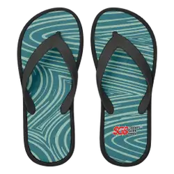 Custom flip flops black sandly - Flip-flops